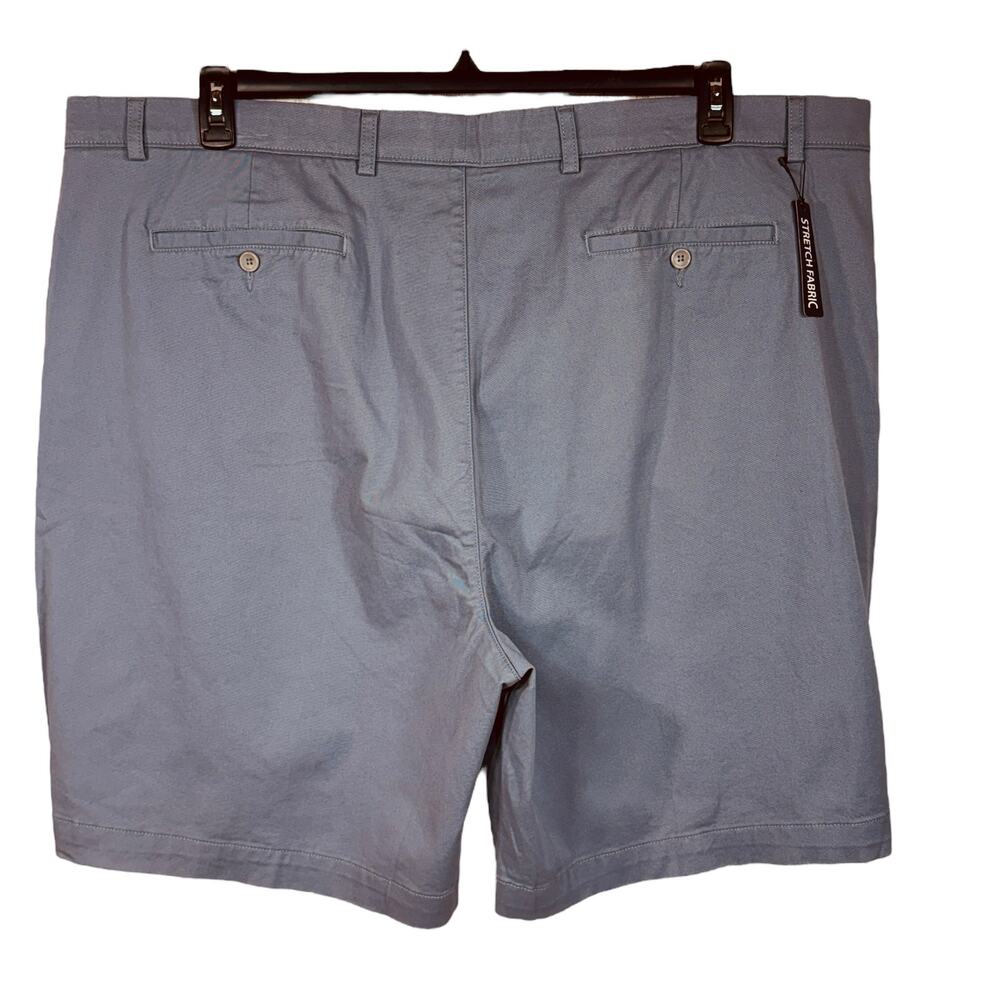 Roundtree & Yorke SZ 50 Casual Mens Chino Shorts Classic Fit Flat Front Stretch - Picture 4 of 6
